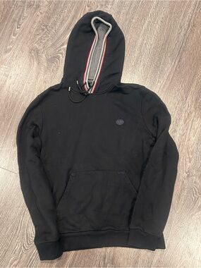 Gucci Black Hoodie with Red and Green Trim